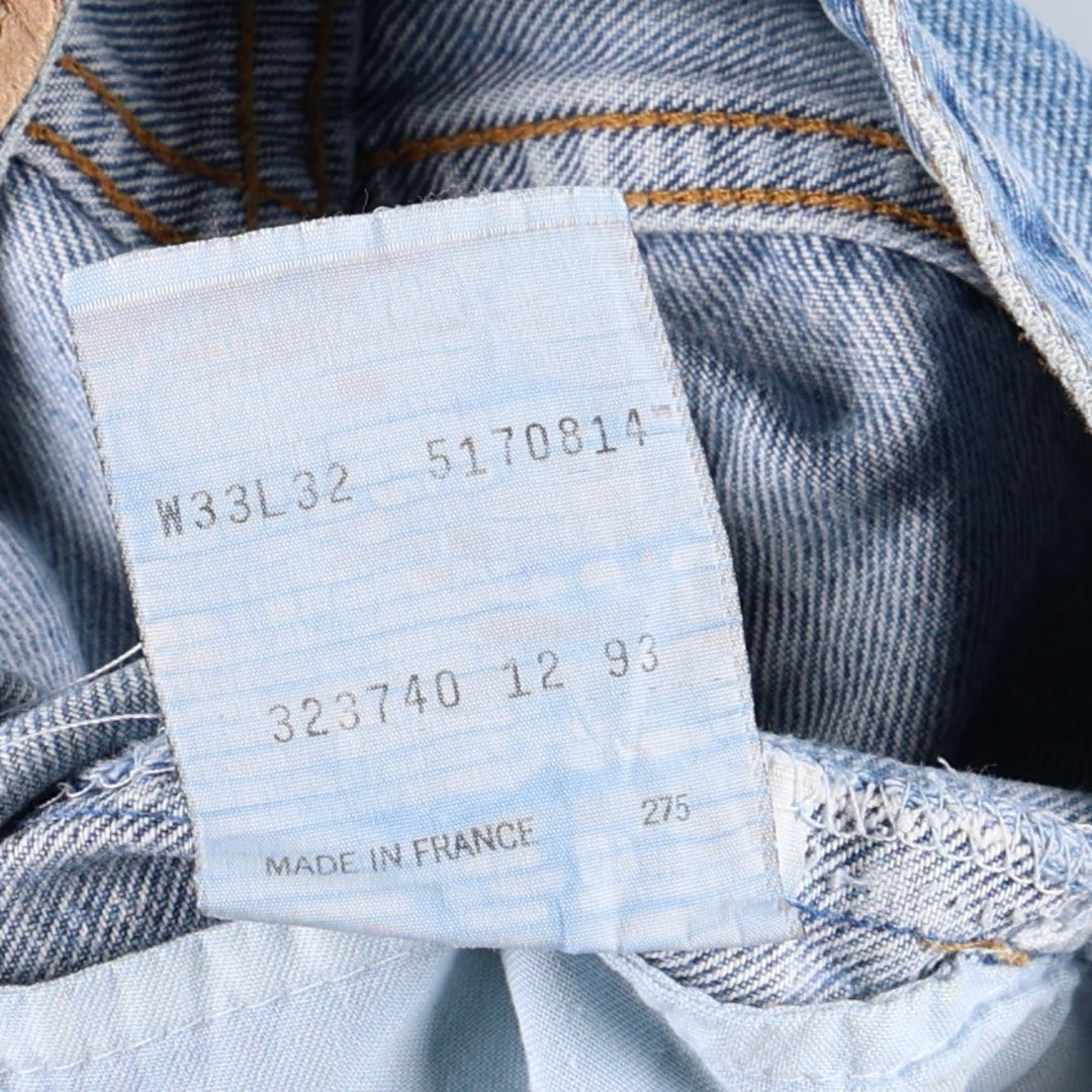 1990'S Levi's 517 0814 Bootcut Denim Pants, Made in France, Men's Size W32 (approx.), Vintage cotton blue type Vintage Second Hand