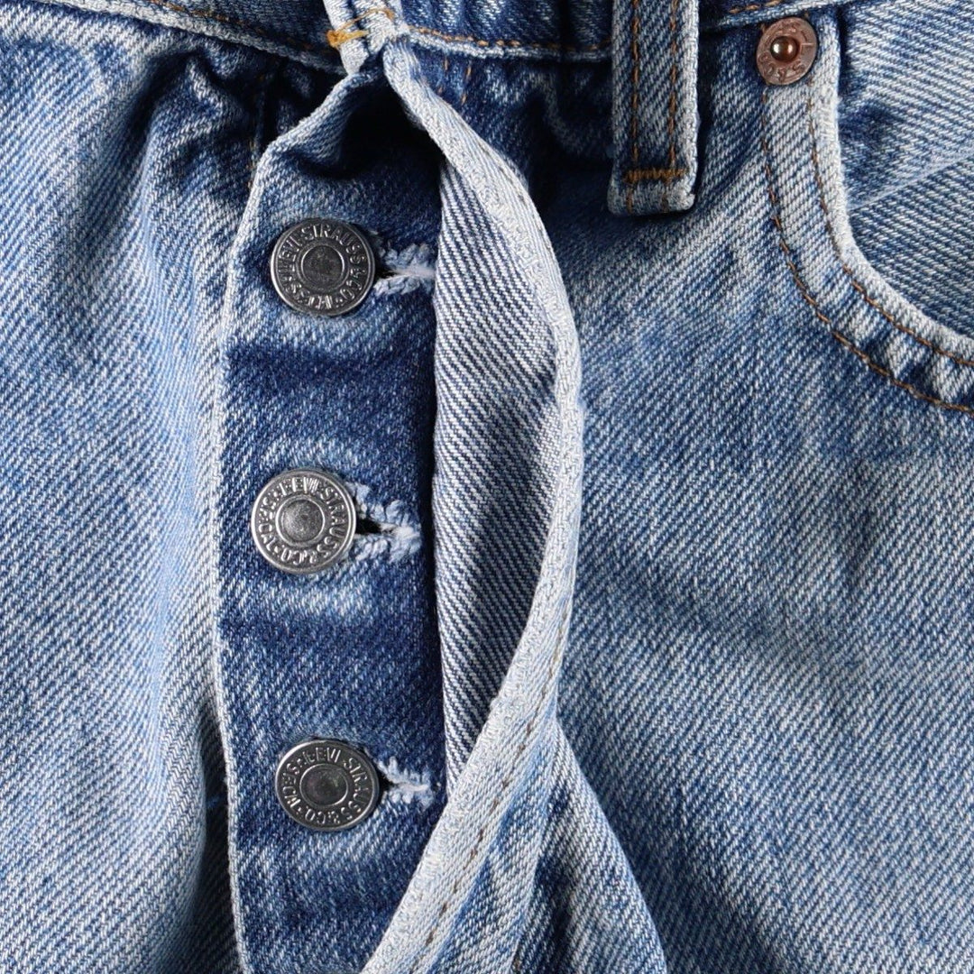 1990'S Levi's 517 0814 Bootcut Denim Pants, Made in France, Men's Size W32 (approx.), Vintage cotton blue type Vintage Second Hand