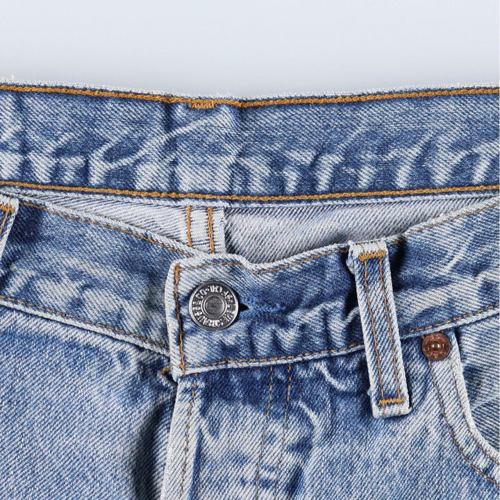 1990'S Levi's 517 0814 Bootcut Denim Pants, Made in France, Men's Size W32 (approx.), Vintage cotton blue type Vintage Second Hand