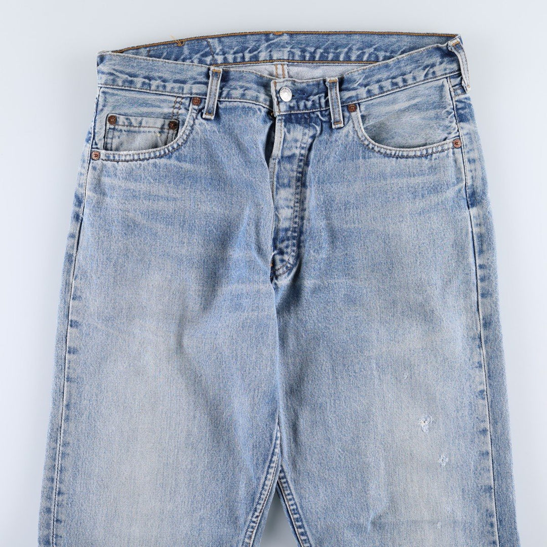1990'S Levi's 517 0814 Bootcut Denim Pants, Made in France, Men's Size W32 (approx.), Vintage cotton blue type Vintage Second Hand