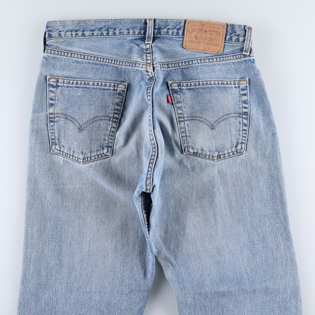 1990'S Levi's 517 0814 Bootcut Denim Pants, Made in France, Men's Size W32 (approx.), Vintage cotton blue type Vintage Second Hand