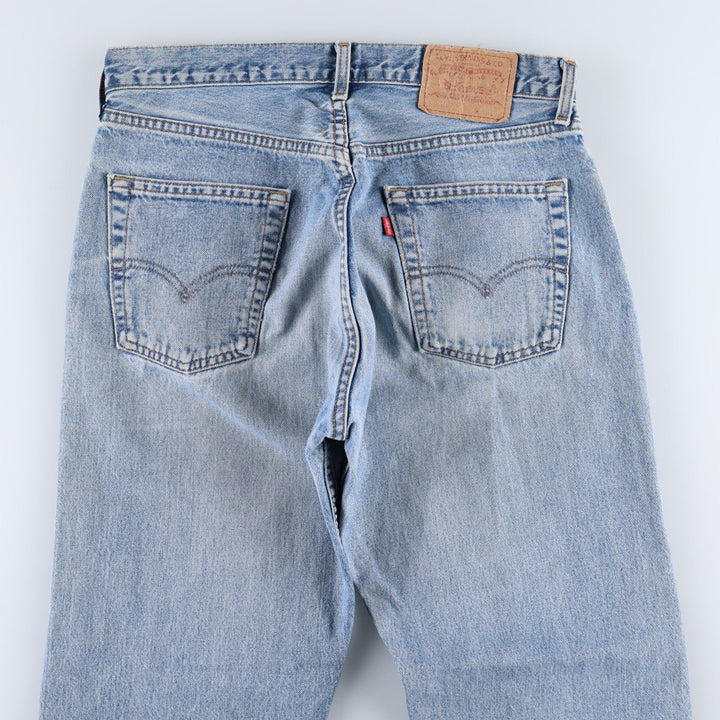 1990'S Levi's 517 0814 Bootcut Denim Pants, Made in France, Men's Size W32 (approx.), Vintage cotton blue type Vintage Second Hand