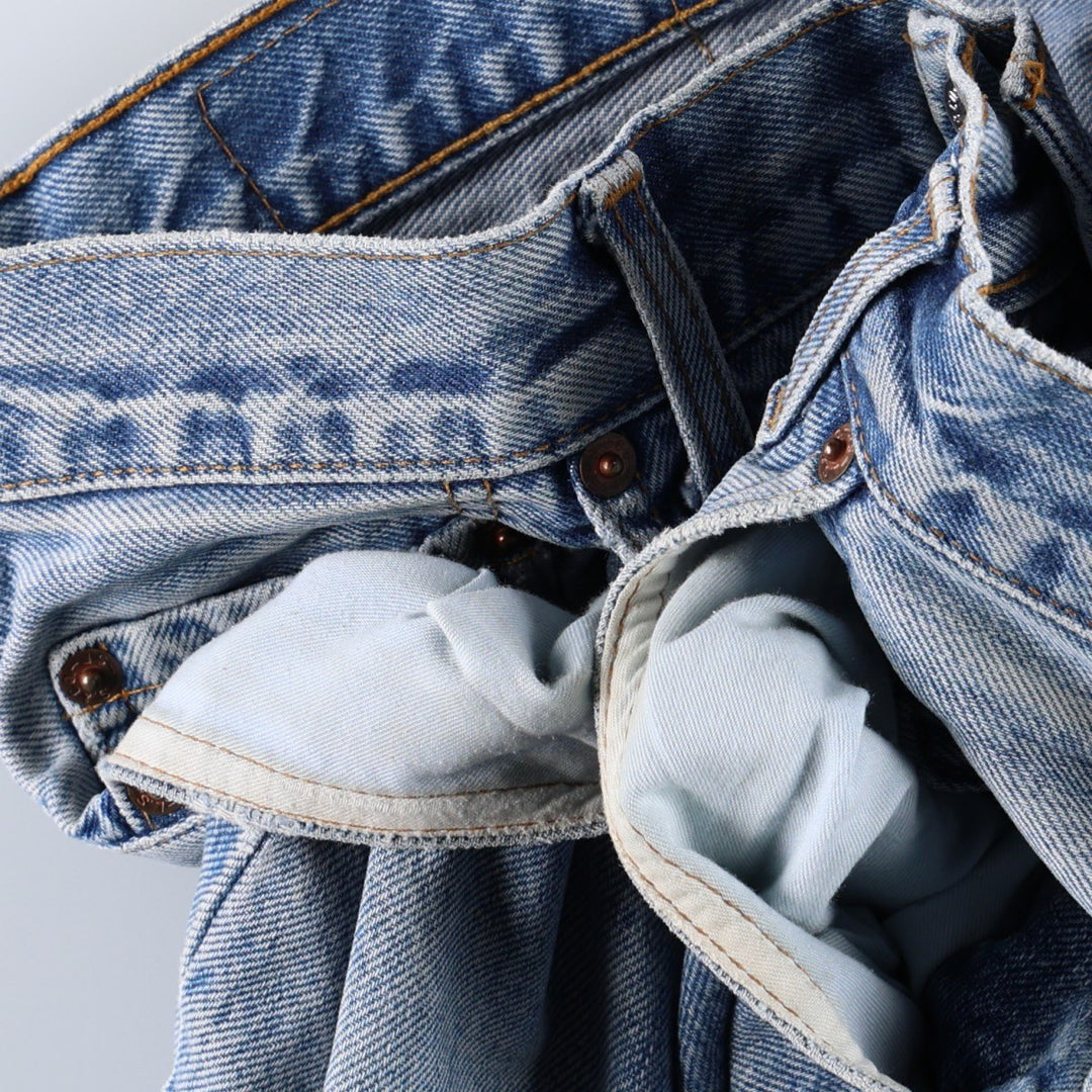 1990'S Levi's 517 0814 Bootcut Denim Pants, Made in France, Men's Size W32 (approx.), Vintage cotton blue type Vintage Second Hand