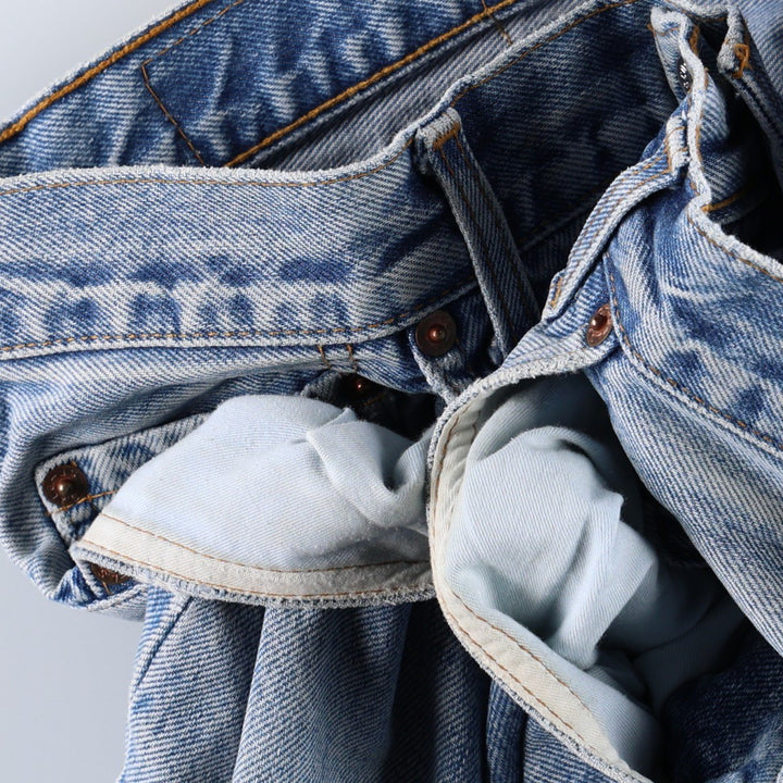1990'S Levi's 517 0814 Bootcut Denim Pants, Made in France, Men's Size W32 (approx.), Vintage cotton blue type Vintage Second Hand