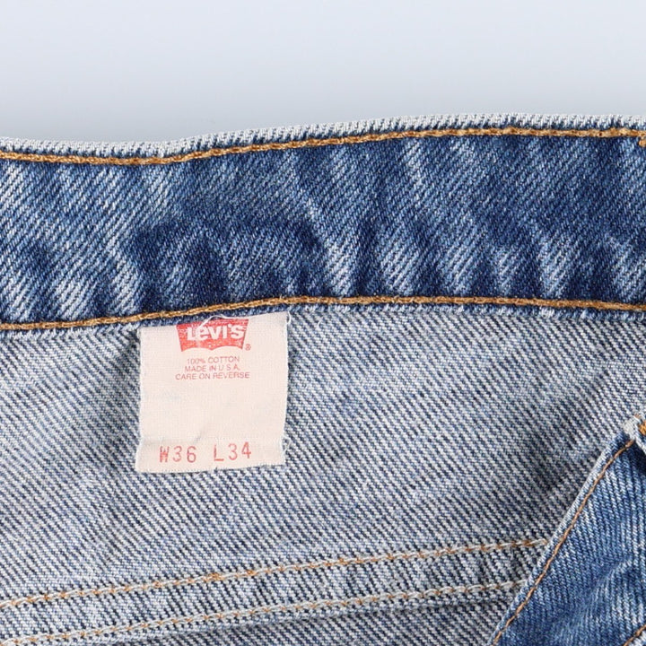 90'S Levi's 20517-0217 Orange Tab Bootcut Denim Pants Made in USA Men's W35 Vintage cotton blue type Vintage Second Hand