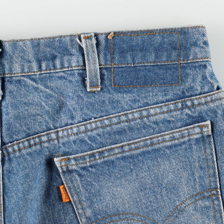 70s-80'S Levi's 20517 0217 Orange Tab Bootcut Denim Pants, Men's W35 (approx.), Vintage unclear blue type Vintage Second Hand