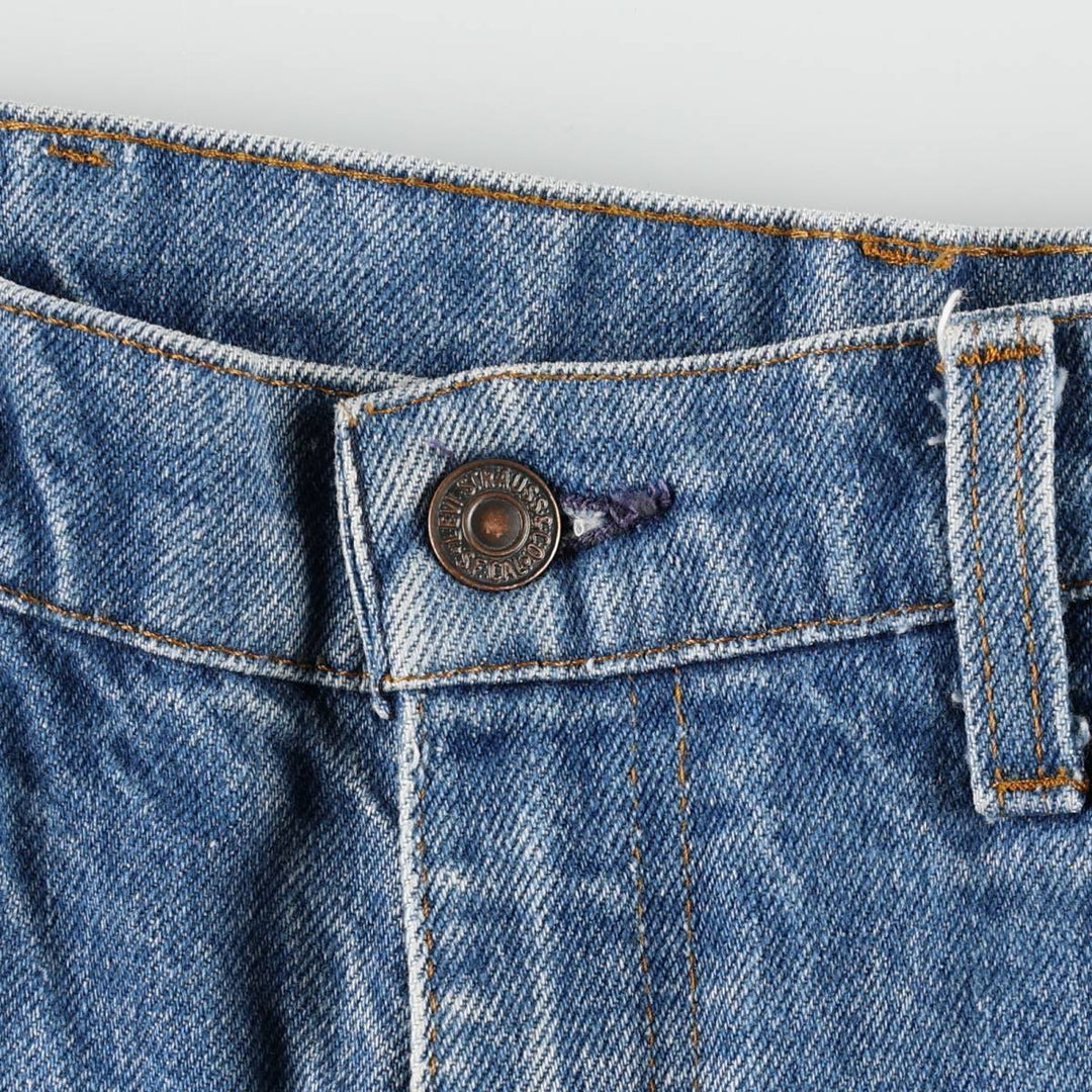 70s-80'S Levi's 20517 0217 Orange Tab Bootcut Denim Pants, Men's W35 (approx.), Vintage unclear blue type Vintage Second Hand