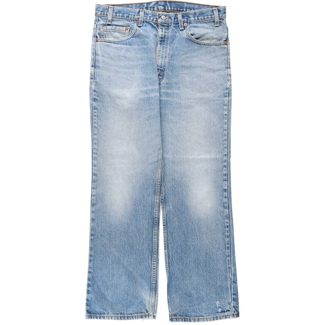 Levi's 517-0217 Bootcut Denim Pants, Made in USA, Men's Size W36 (approx.), Vintage cotton blue type Vintage Second Hand