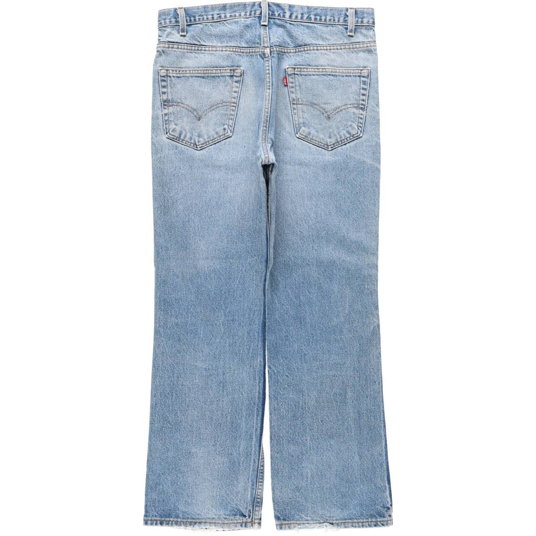 Levi's 517-0217 Bootcut Denim Pants, Made in USA, Men's Size W36 (approx.), Vintage cotton blue type Vintage Second Hand