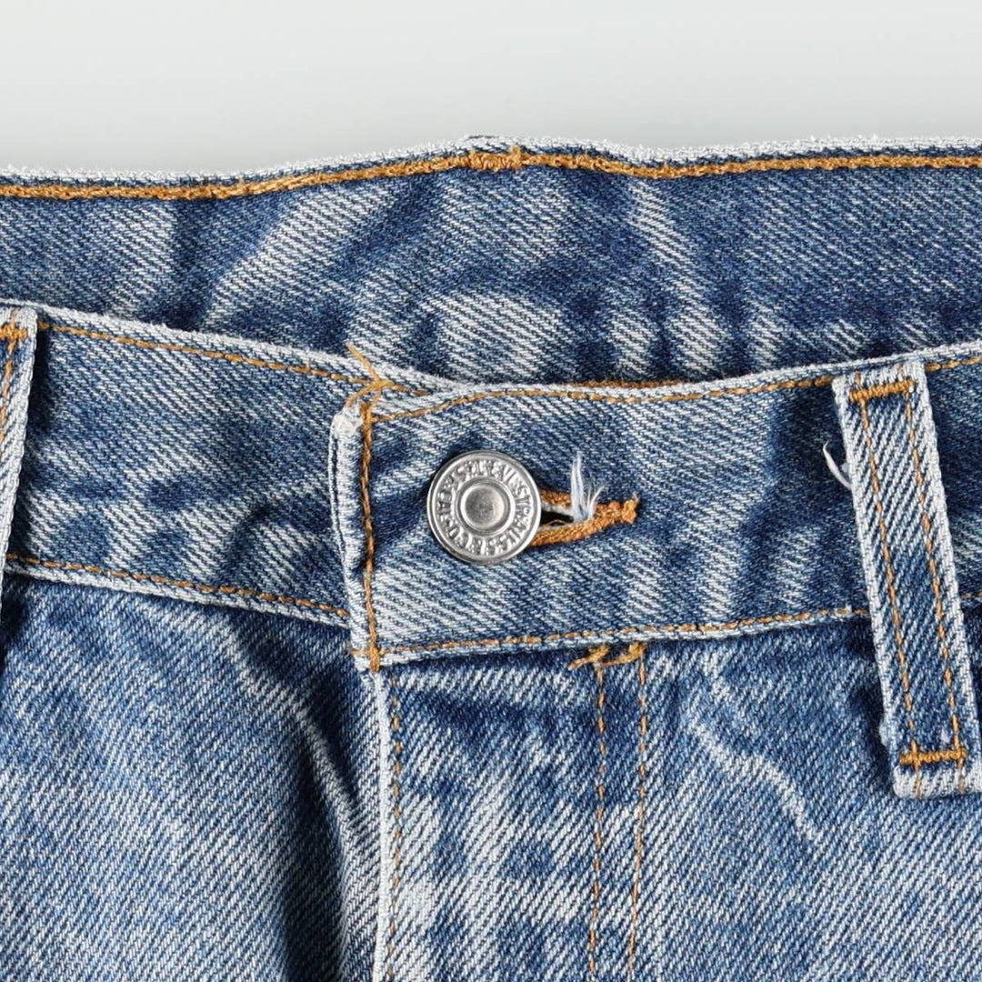 Levi's 517-0217 Bootcut Denim Pants, Made in USA, Men's Size W36 (approx.), Vintage cotton blue type Vintage Second Hand
