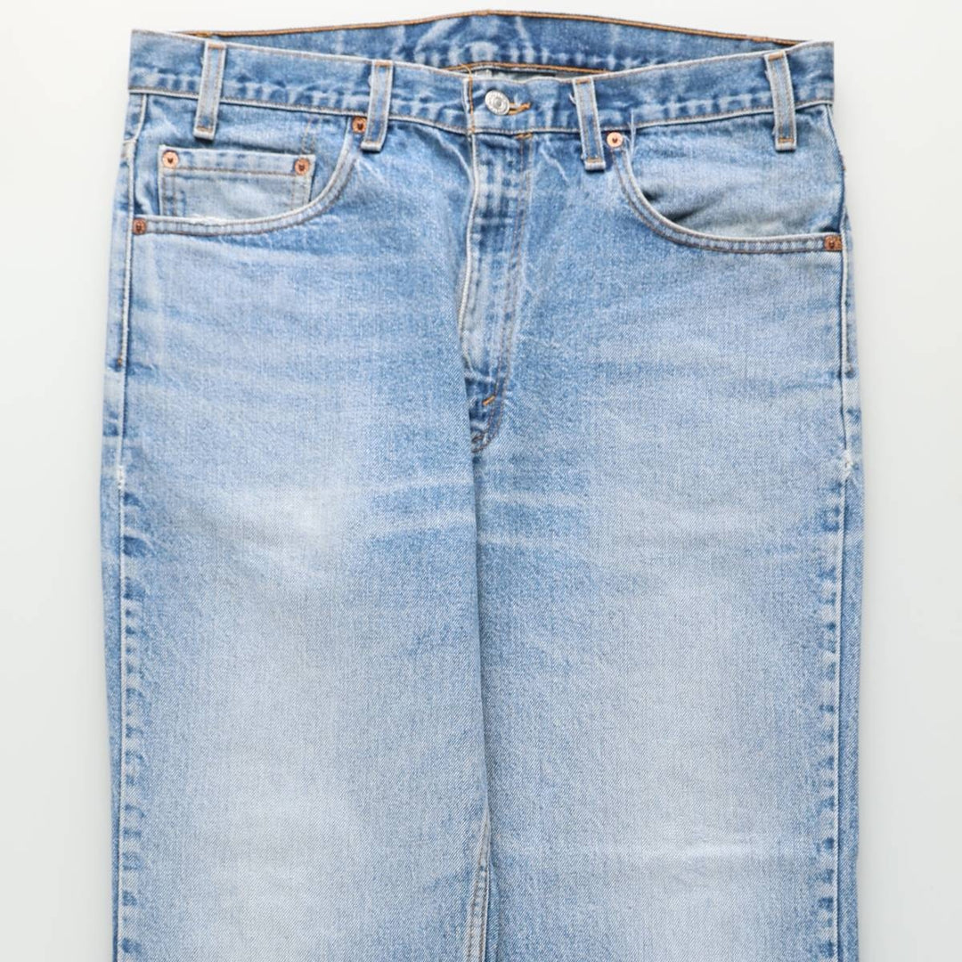 Levi's 517-0217 Bootcut Denim Pants, Made in USA, Men's Size W36 (approx.), Vintage cotton blue type Vintage Second Hand