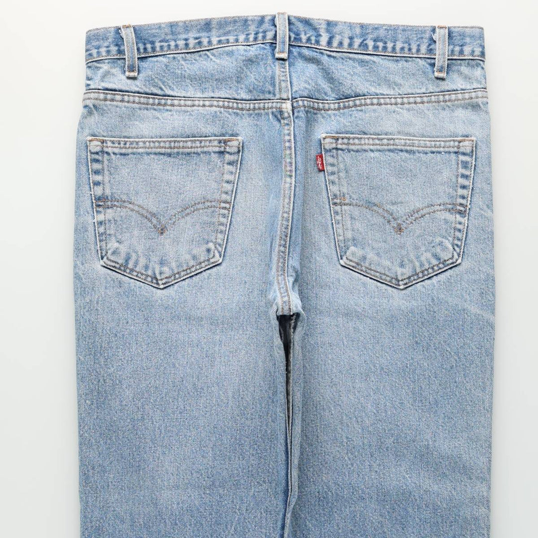 Levi's 517-0217 Bootcut Denim Pants, Made in USA, Men's Size W36 (approx.), Vintage cotton blue type Vintage Second Hand