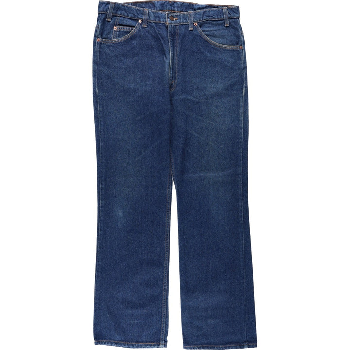 90'S Levi's Orange Tab Bootcut Denim Pants, Made in USA, Men's, Size 36, Vintage cotton blue type Vintage Second Hand