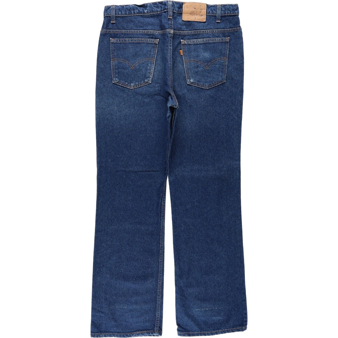 90'S Levi's Orange Tab Bootcut Denim Pants, Made in USA, Men's, Size 36, Vintage cotton blue type Vintage Second Hand