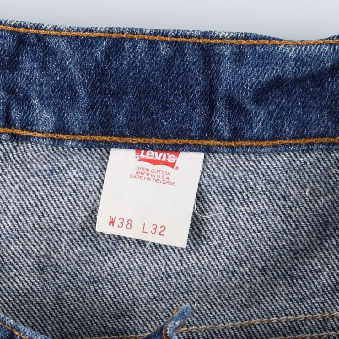90'S Levi's Orange Tab Bootcut Denim Pants, Made in USA, Men's, Size 36, Vintage cotton blue type Vintage Second Hand