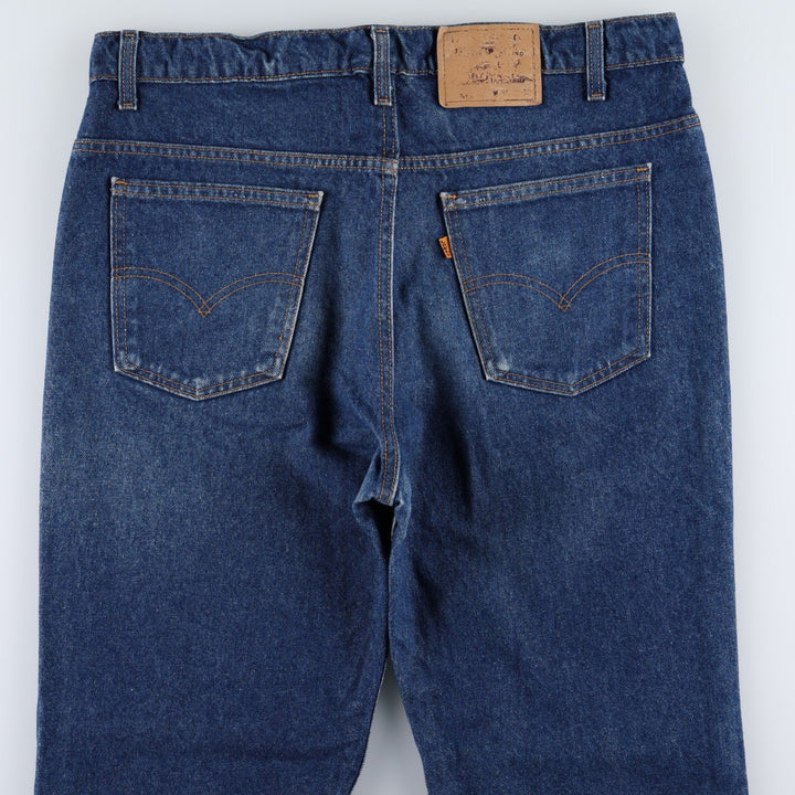 90'S Levi's Orange Tab Bootcut Denim Pants, Made in USA, Men's, Size 36, Vintage cotton blue type Vintage Second Hand