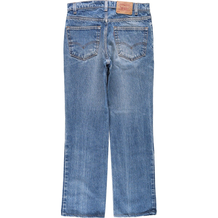 90'S Levi's bootcut denim pants, made in USA, men's size W32 (approx.), vintage. cotton blue type Vintage Second Hand