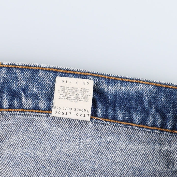 90'S Levi's bootcut denim pants, made in USA, men's size W32 (approx.), vintage. cotton blue type Vintage Second Hand