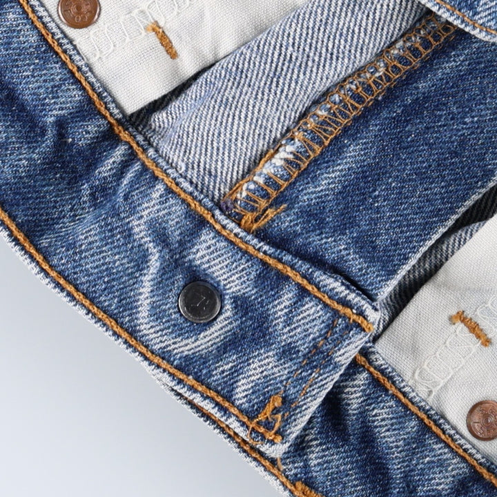 90'S Levi's bootcut denim pants, made in USA, men's size W32 (approx.), vintage. cotton blue type Vintage Second Hand