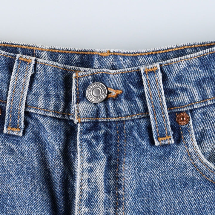 90'S Levi's bootcut denim pants, made in USA, men's size W32 (approx.), vintage. cotton blue type Vintage Second Hand