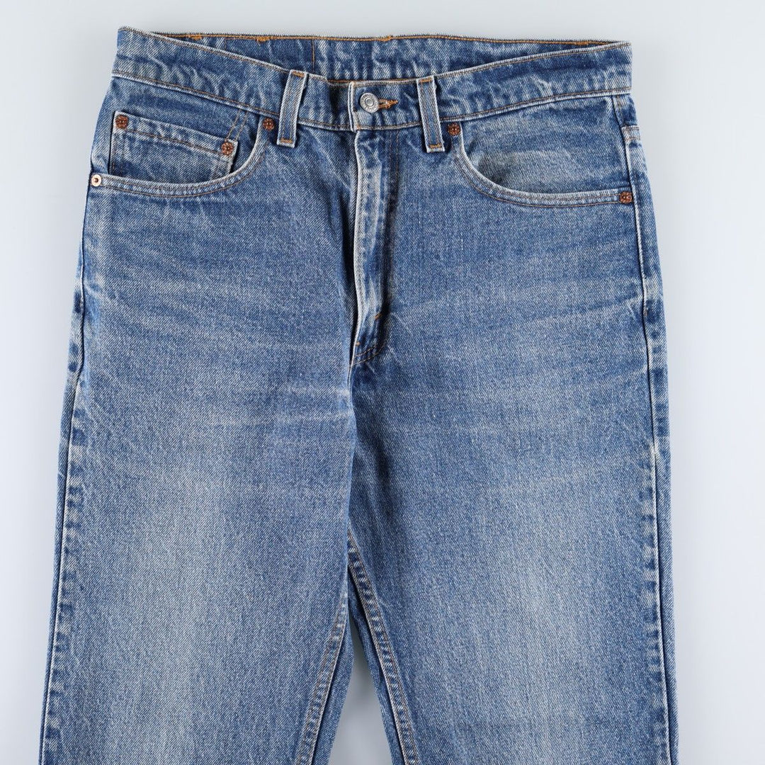 90'S Levi's bootcut denim pants, made in USA, men's size W32 (approx.), vintage. cotton blue type Vintage Second Hand