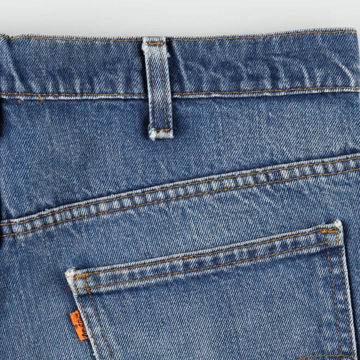 1980'S Levi's 20517 0217 Orange Tab Bootcut Denim Pants, Made in USA, Men's W35 (approx.), Vintage unclear blue type Vintage Second Hand