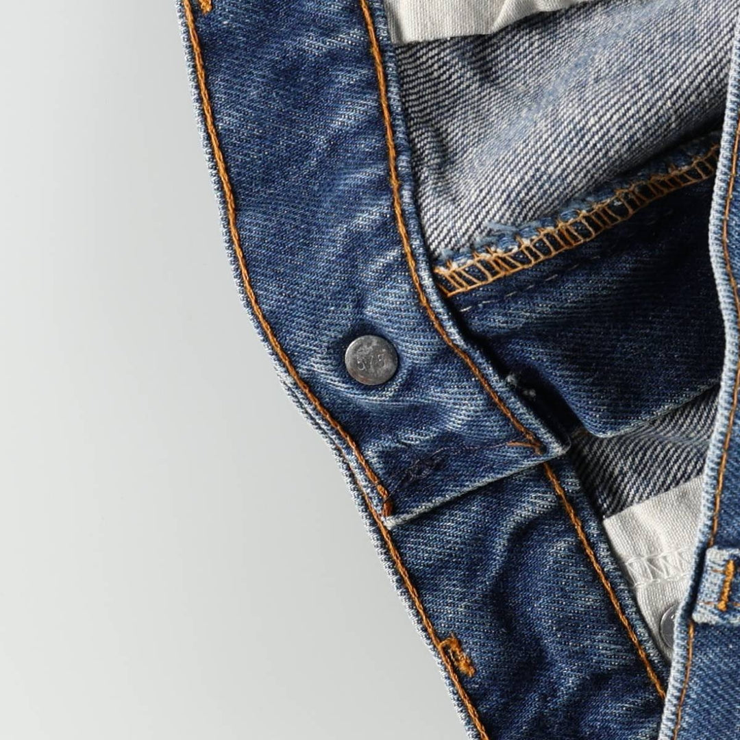 1980'S Levi's 20517 0217 Orange Tab Bootcut Denim Pants, Made in USA, Men's W35 (approx.), Vintage unclear blue type Vintage Second Hand