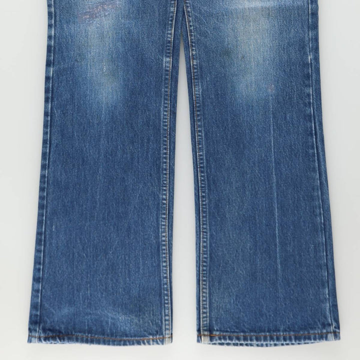 1980'S Levi's 20517 0217 Orange Tab Bootcut Denim Pants, Made in USA, Men's W35 (approx.), Vintage unclear blue type Vintage Second Hand
