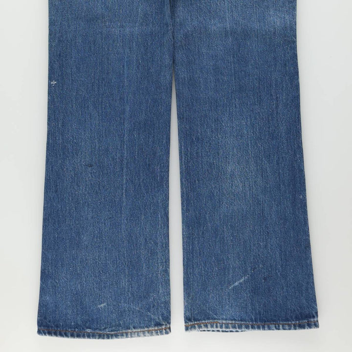 1980'S Levi's 20517 0217 Orange Tab Bootcut Denim Pants, Made in USA, Men's W35 (approx.), Vintage unclear blue type Vintage Second Hand