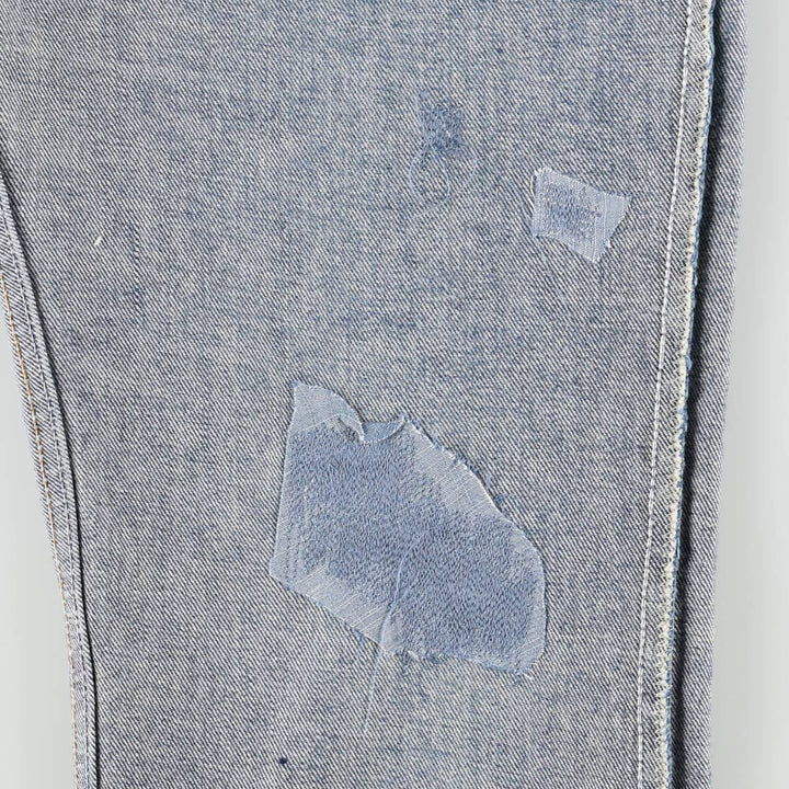 1980'S Levi's 20517 0217 Orange Tab Bootcut Denim Pants, Made in USA, Men's W35 (approx.), Vintage unclear blue type Vintage Second Hand
