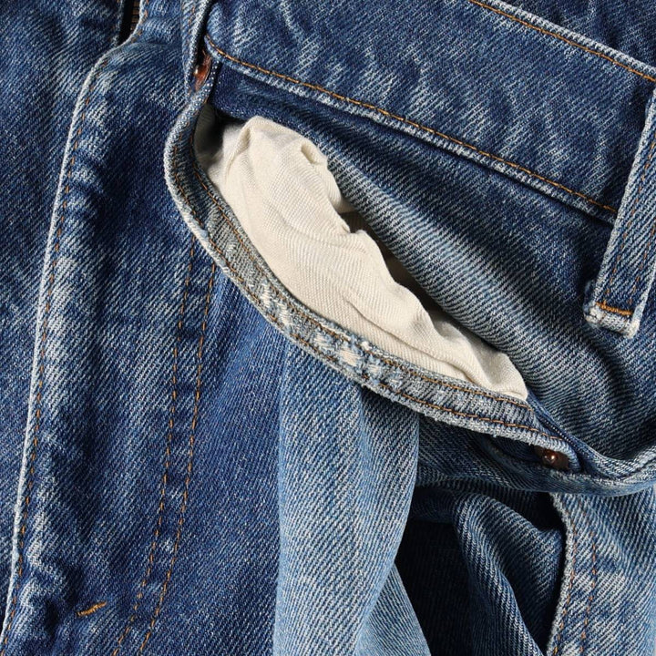 1980'S Levi's 20517 0217 Orange Tab Bootcut Denim Pants, Made in USA, Men's W35 (approx.), Vintage unclear blue type Vintage Second Hand