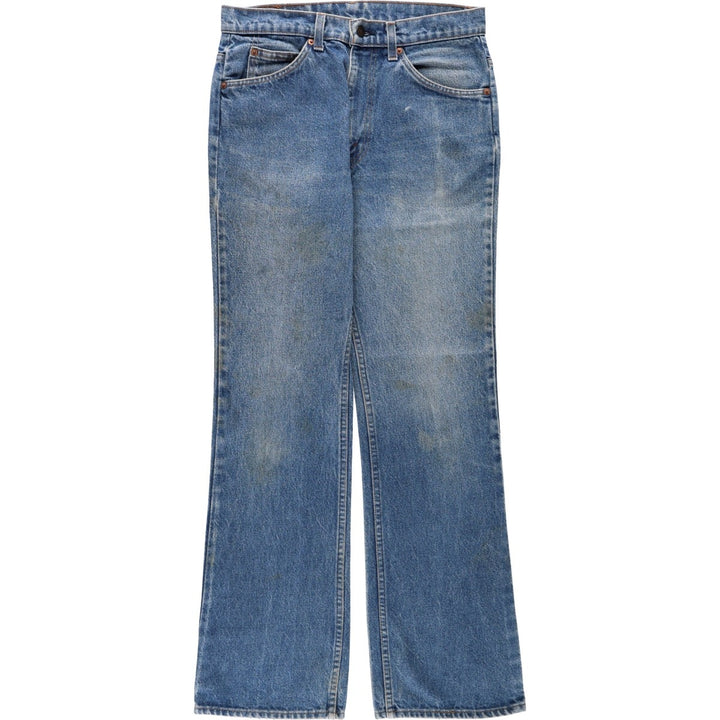 1990'S Levi's 20517 0217 Orange Tab Bootcut Denim Pants, Made in USA, Men's W30 (approx.), Vintage cotton blue type Vintage Second Hand