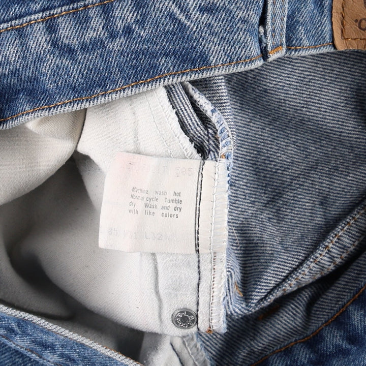 1990'S Levi's 20517 0217 Orange Tab Bootcut Denim Pants, Made in USA, Men's W30 (approx.), Vintage cotton blue type Vintage Second Hand