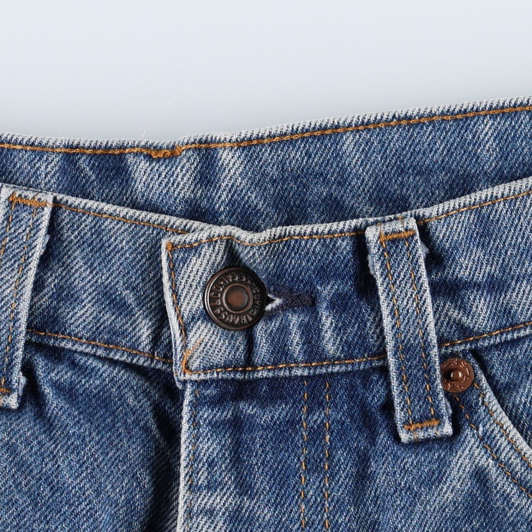 1990'S Levi's 20517 0217 Orange Tab Bootcut Denim Pants, Made in USA, Men's W30 (approx.), Vintage cotton blue type Vintage Second Hand