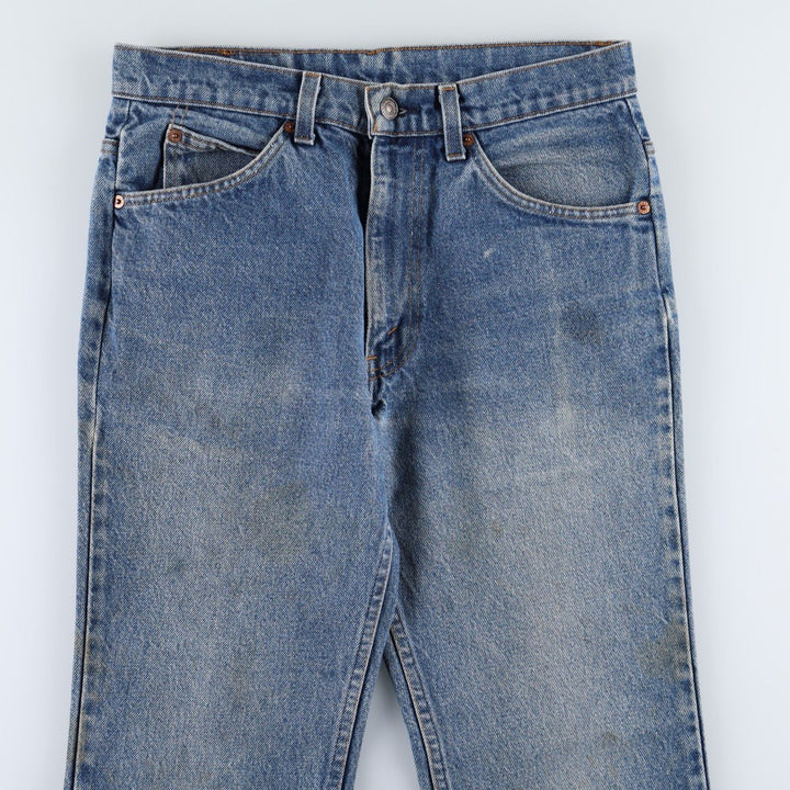 1990'S Levi's 20517 0217 Orange Tab Bootcut Denim Pants, Made in USA, Men's W30 (approx.), Vintage cotton blue type Vintage Second Hand