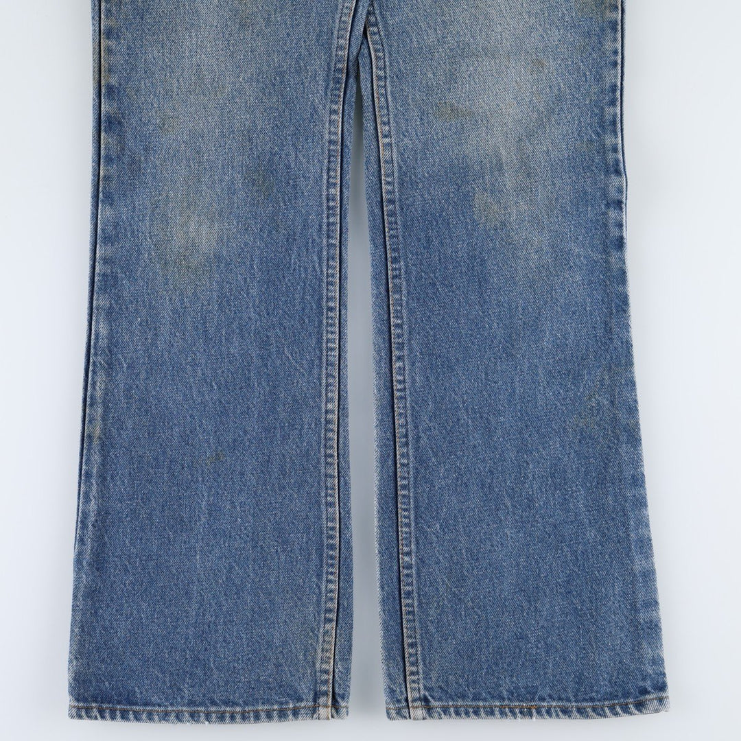 1990'S Levi's 20517 0217 Orange Tab Bootcut Denim Pants, Made in USA, Men's W30 (approx.), Vintage cotton blue type Vintage Second Hand