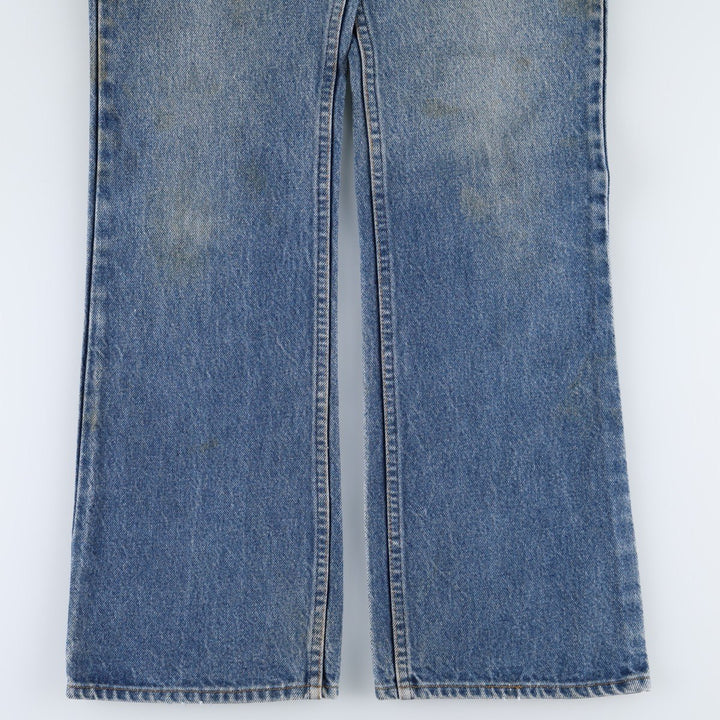 1990'S Levi's 20517 0217 Orange Tab Bootcut Denim Pants, Made in USA, Men's W30 (approx.), Vintage cotton blue type Vintage Second Hand