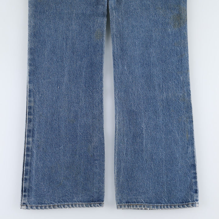 1990'S Levi's 20517 0217 Orange Tab Bootcut Denim Pants, Made in USA, Men's W30 (approx.), Vintage cotton blue type Vintage Second Hand