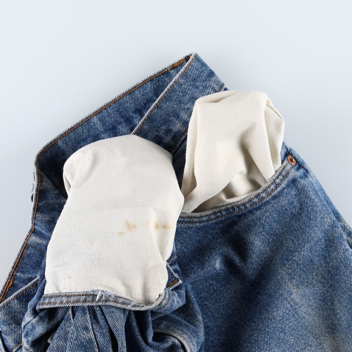 1990'S Levi's 20517 0217 Orange Tab Bootcut Denim Pants, Made in USA, Men's W30 (approx.), Vintage cotton blue type Vintage Second Hand