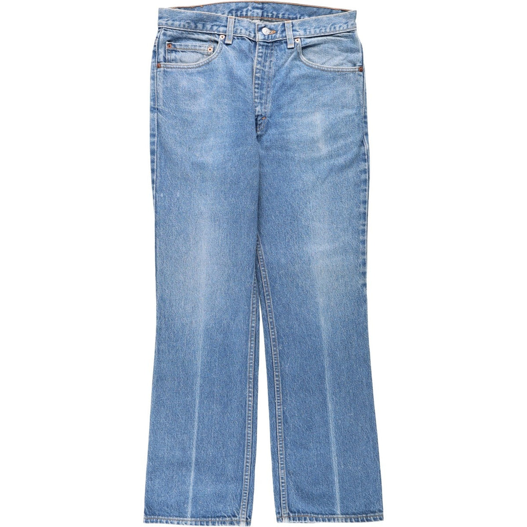 1990'S Levi's 00517-0217 Bootcut Denim Pants, Made in USA, Men's Size W33 (approx.), Vintage cotton blue type Vintage Second Hand