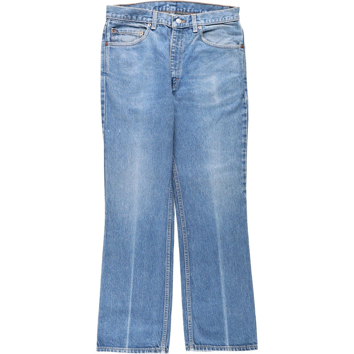 1990'S Levi's 00517-0217 Bootcut Denim Pants, Made in USA, Men's Size W33 (approx.), Vintage cotton blue type Vintage Second Hand