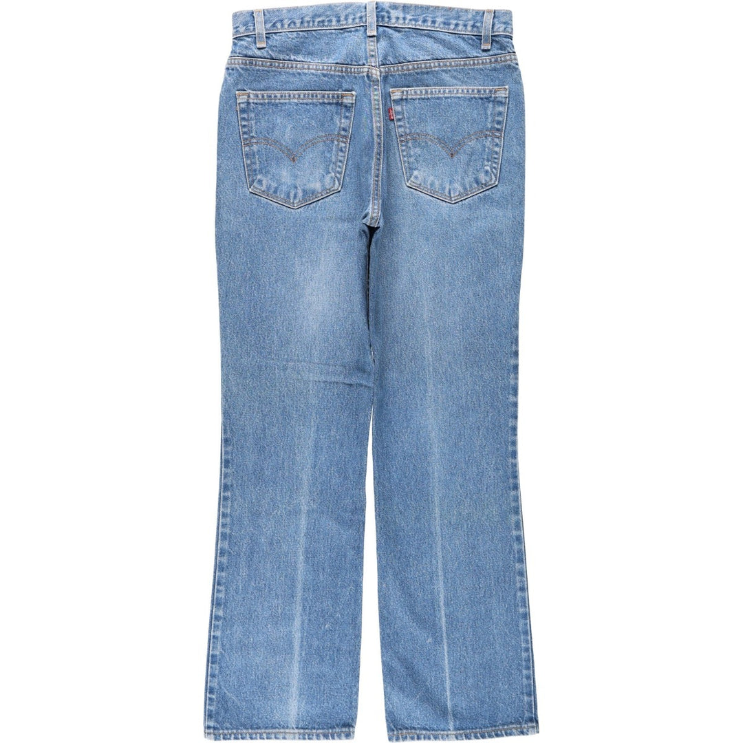 1990'S Levi's 00517-0217 Bootcut Denim Pants, Made in USA, Men's Size W33 (approx.), Vintage cotton blue type Vintage Second Hand