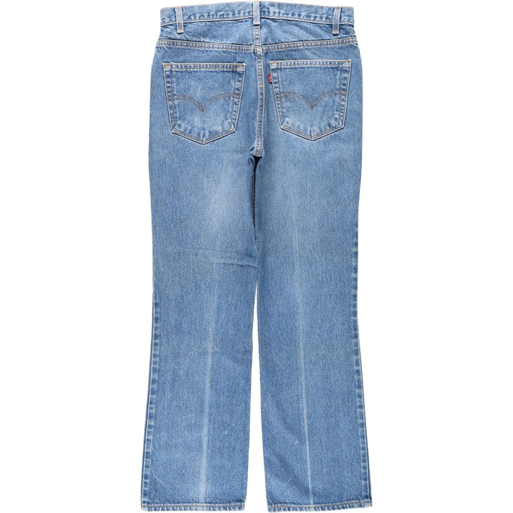 1990'S Levi's 00517-0217 Bootcut Denim Pants, Made in USA, Men's Size W33 (approx.), Vintage cotton blue type Vintage Second Hand