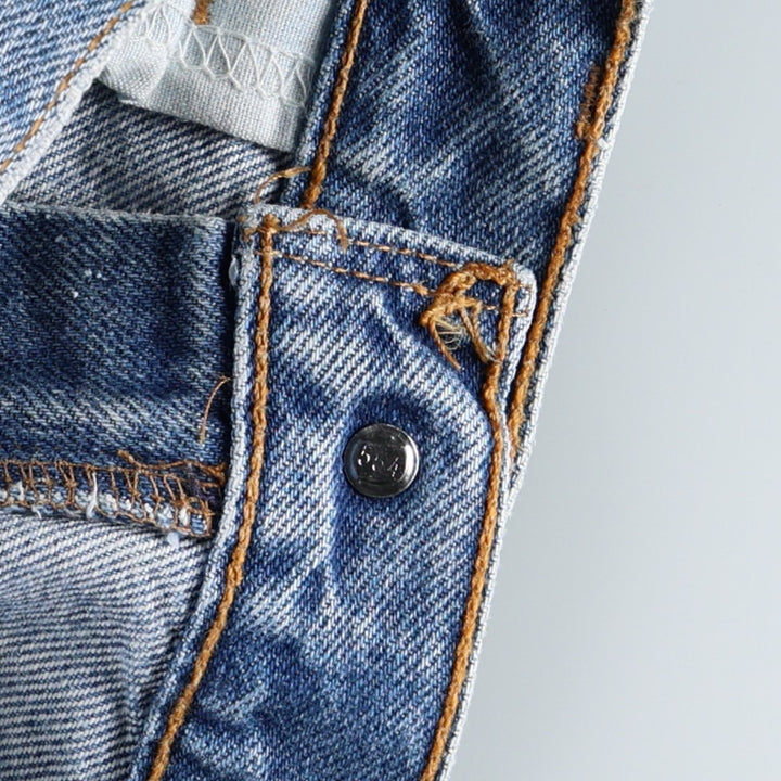 1990'S Levi's 00517-0217 Bootcut Denim Pants, Made in USA, Men's Size W33 (approx.), Vintage cotton blue type Vintage Second Hand