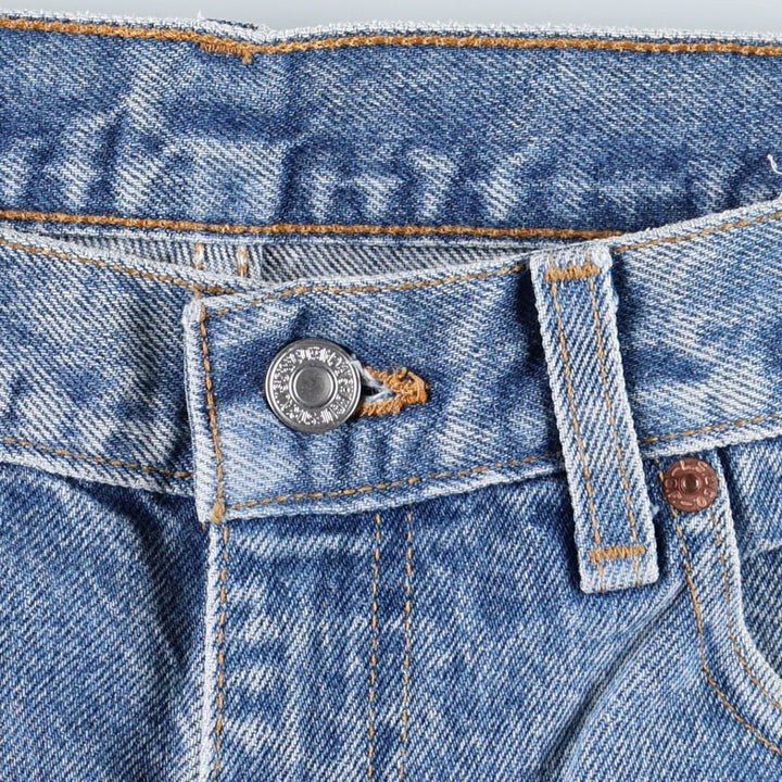 1990'S Levi's 00517-0217 Bootcut Denim Pants, Made in USA, Men's Size W33 (approx.), Vintage cotton blue type Vintage Second Hand