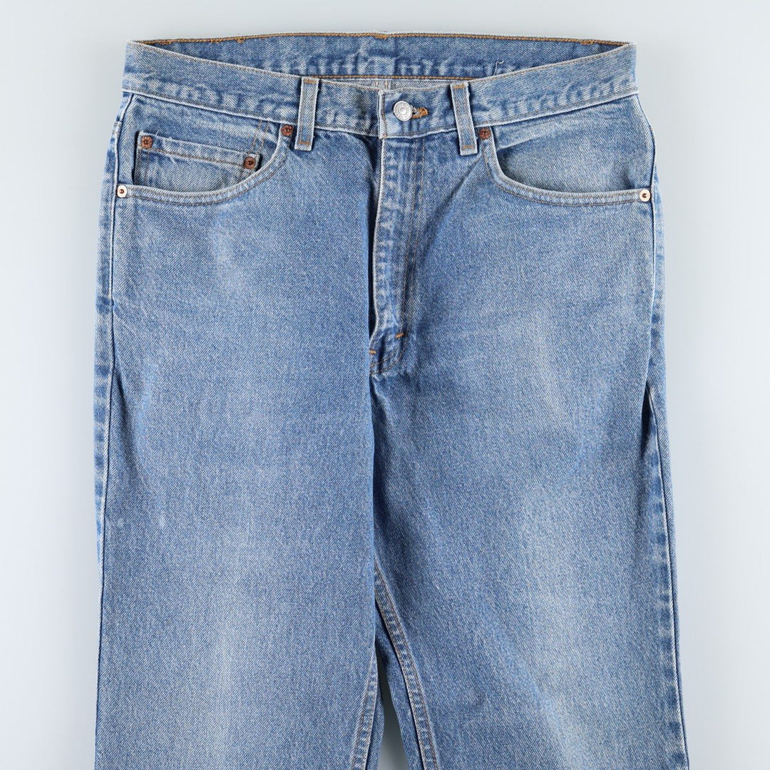 1990'S Levi's 00517-0217 Bootcut Denim Pants, Made in USA, Men's Size W33 (approx.), Vintage cotton blue type Vintage Second Hand