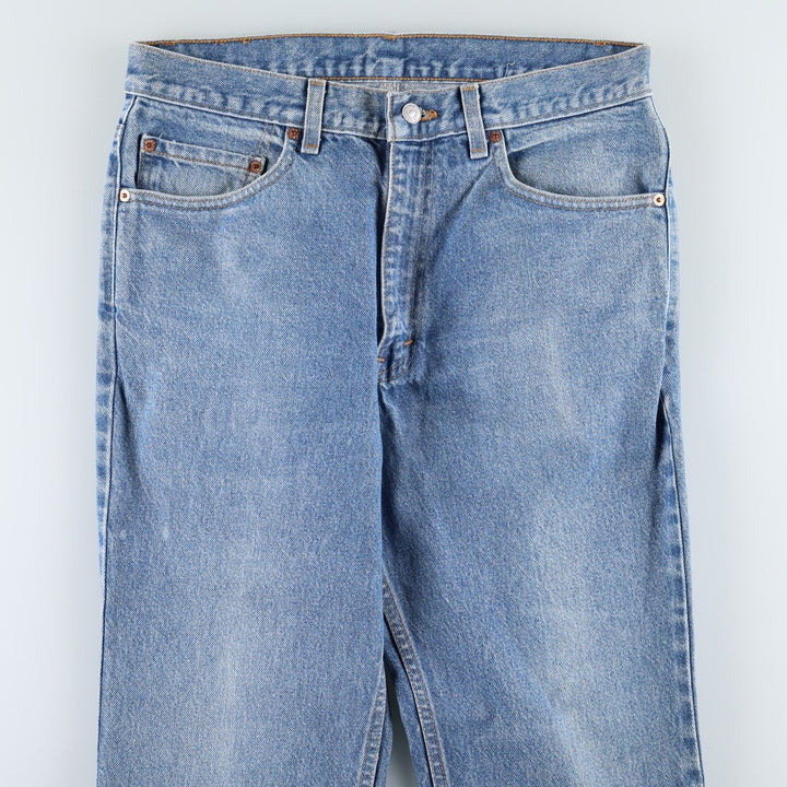 1990'S Levi's 00517-0217 Bootcut Denim Pants, Made in USA, Men's Size W33 (approx.), Vintage cotton blue type Vintage Second Hand