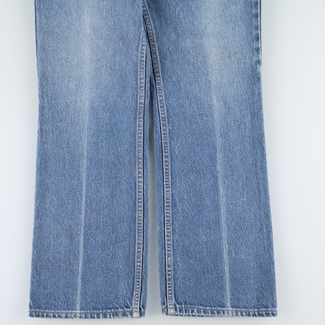 1990'S Levi's 00517-0217 Bootcut Denim Pants, Made in USA, Men's Size W33 (approx.), Vintage cotton blue type Vintage Second Hand