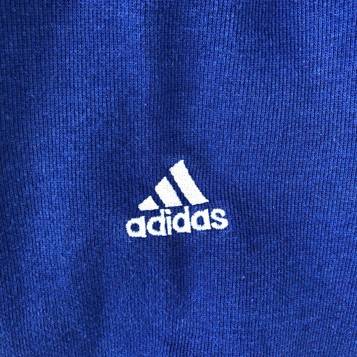 Adidas sweatshirt pullover hoodie, men's XL size cotton navy blue type Vintage Second Hand