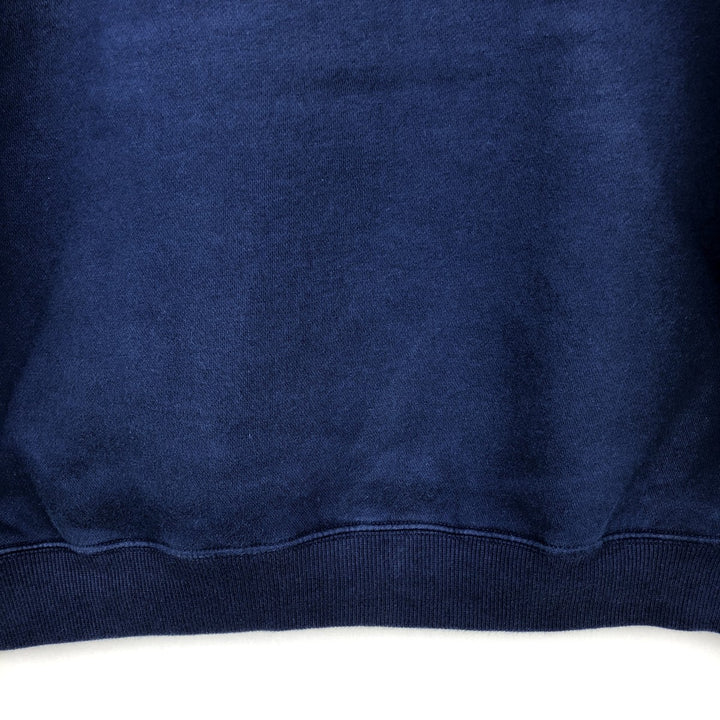 2000'S Adidas sweatshirt pullover hoodie, men's size M cotton navy blue type Vintage Second Hand